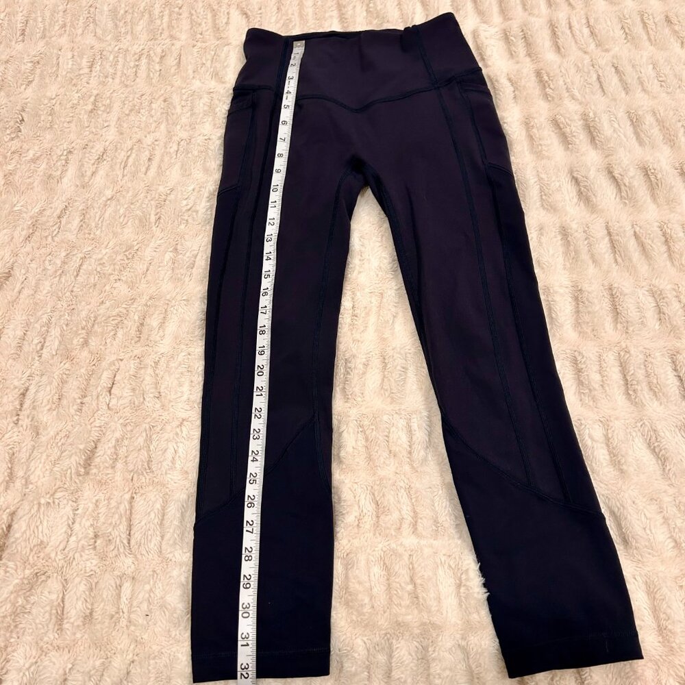 Lululemon Navy Blue Women's Pant Leggings Size 6 - Picture 6 of 7